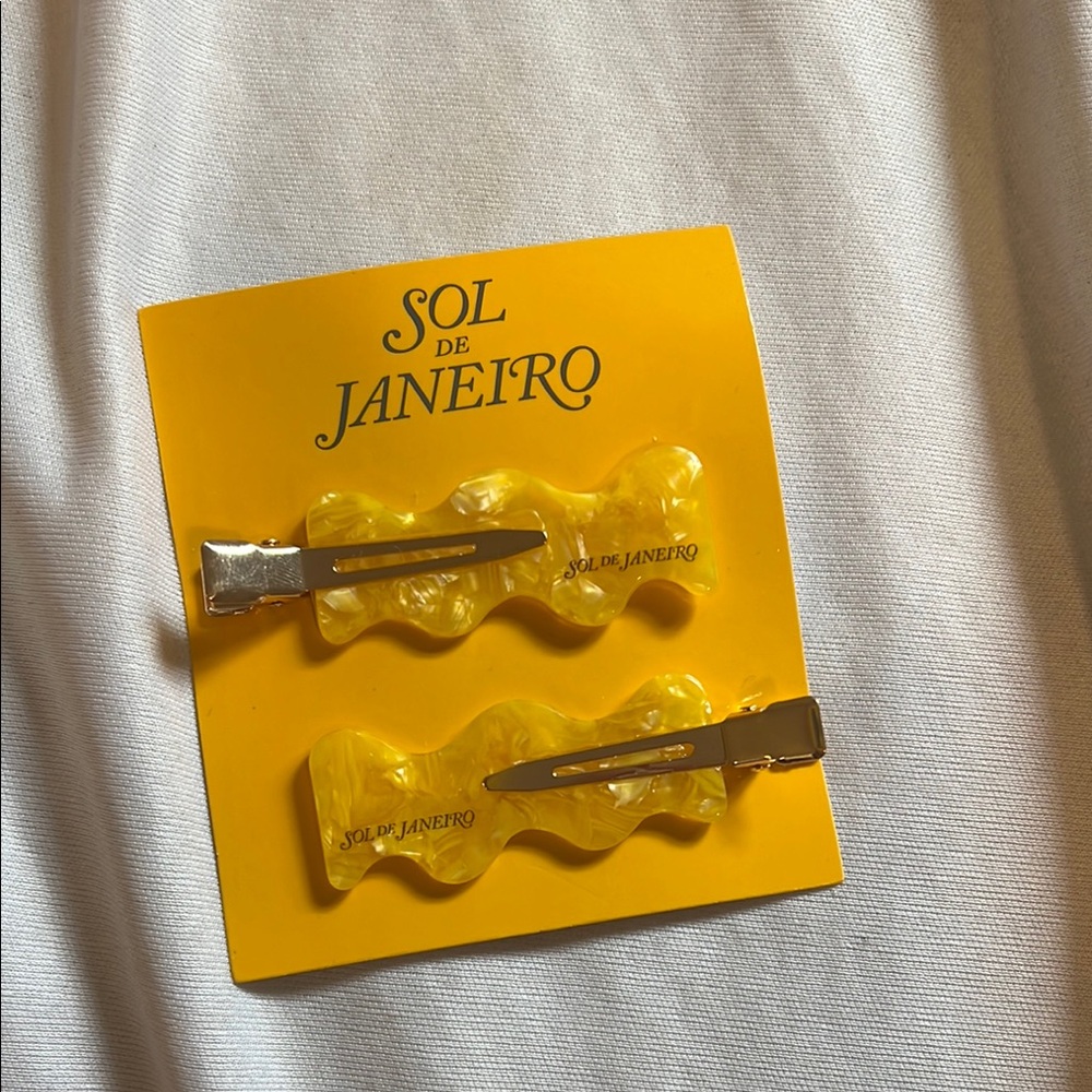 Sol de Janeiro Yellow Hair Clips